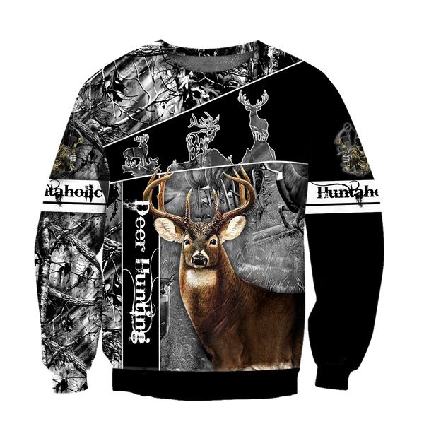 Max Corner Huntaholic 3 Deer Hunting 3D All Over Printed Shirts Gift For Hunter