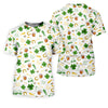 Maxcorners St Patrick's Day Beer Golden Horseshoes Shamrock Golf Shirt, Polo Shirts For Men, Golf Shirts For Men