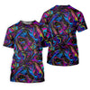 Maxcorners Vibrant Neon Liquid Marble Abstract Golf Shirt, Women’s Golf Tops, Women’s Golf Apparel LM1507