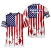 Maxcorners American Hooker Hooded UPF Shirt, American Flag Fish Shirt, Long Sleeve Fishing Shirts, Mens Casual Shirts