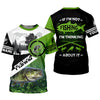 Maxcorners Personalized Bass Fishing Shirt, If I'm Not Fishing I'm Thinking About It Shirt, Fishing UPF Shirts