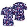 Maxcorners Nautical Cruise Pattern Golf Polo Shirt, Women's Golf Apparel, Printed Golf Shirt LM1507