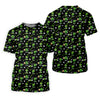 Maxcorners Three Leaf Clover Golf And Beer St Patrick's Day Black Golf Shirt, Women's Golf Shirts, Ladies Golf Polos