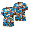 Maxcorners Cool Rooster Beach Vacation Hawaiian Golf Shirt, Golf Polo For Women, Printed Golf Shirt LM1507