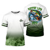 Maxcorners Rippin' Lips & Takin' Sips - Bass Fishing Shirt, Fishing UPF Shirts, Funny Fishing Shirt
