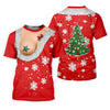 Maxcorners Funny Santa Costume Snowflake Christmas Golf Shirt, Women's Golf Tops, Printed Golf Shirt LM1507