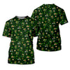Maxcorners St Patrick's Day Golf Leprechaun Pose Shamrock Golf Shirt, Fun Golf Shirts For Men, Polo For Men