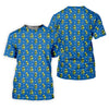 Maxcorners Cartoon Cactus Golfer Blue Golf Shirt, Women’s Golf Polo, Golf Tops For Women, Printed Golf Shirt LM1507