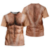 Maxcorners Funny Hairy Man Body Illusion Golf Shirt, Women's Golf Shirt, Hawaiian Golf Shirt, Golf Polo For Women LM1507