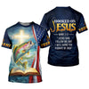 Maxcorners Hooked On Jesus - Fisher of Men Shirt, Fishing UPF Shirts, Funny Fishing Shirt