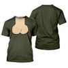 Maxcorners Olive Green Funny Dickhead Faux Chest Golf Shirt, Golf Tops For Women, Women’s Golf Apparel LM1507