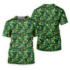 Maxcorners Shamrock St Patrick's Day Dark Green Golf Shirt, Polo Shirts For Men, Golf Shirts For Men, Golfing Apparel