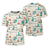 Maxcorners Western Desert Cowboy Boots Pattern Golf Shirt, Women’s Golf Polo, Ladies Golf Tops LM1507