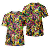 Maxcorners Psychedelic Bigfoot Cannabis Leaf Hawaiian Polo Shirt, Women’s Golf Polo, Golf Shirts For Women LM1507