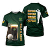 Maxcorners Swing Swear Drink Repeat Golf And Beer St Patrick's Day Green Women's Golf Tops, Ladies Golf Polos