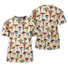 Maxcorners Funny Mushroom Legs Pattern Golf Polo Shirt, Golf Shirts For Women, Women’s Golf Polo LM1507