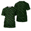 Maxcorners Neon Green Cocktails Three Leaf Clover St Patrick's Day Golf Shirt, Women's Golf Tops, Ladies Golf Shirts