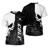 Maxcorners Monochrome Skull Golf Ball Graphic Golf Shirt, Golf Polo For Women, Printed Golf Shirt LM1507