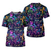 Maxcorners Neon Flamingo Tropical Night Golf Shirt, Women’s Golf Polo, Hawaiian Golf Shirt, Ladies Golf Tops LM1507
