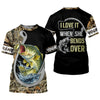 Maxcorners Love It When The Line Bends, Fishing UPF Shirts, Funny Fishing Shirt