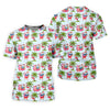 Maxcorners Flamingo Float Santa Christmas Golf Shirt, Women's Golf Tops, Hawaiian Golf Shirt, Golf Shirts For Women LM1507