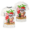 Maxcorners Women's Vacation Mode Santa Golf Shirt, Christmas Golf Shirt, Women’s Golf Apparel LM1507