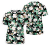 Maxcorners Irish Camo St. Patrick’s Day Shamrock Golf Shirt, Women's Golf Tops, Ladies Golf Polos