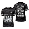 Maxcorners Fishing Hooker Dad, Custom Name Shirt, Fishing UPF Shirts, Funny Fishing Shirt