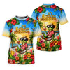 Maxcorners Frog Hammock 5 Oclock Somewhere Tropical Golf Shirt, Ladies Golf Shirts, Women’s Golf Apparel LM1507