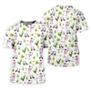 Maxcorners Pink Flamingo Golf Cart Cactus Hawaiian Golf Shirt, Women’s Golf Polo, Performance Golf Shirt LM1507