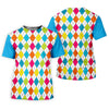 Maxcorners Retro Argyle Diamond Checkered Golf Shirt, Golf Polo For Women, Printed Golf Shirt LM1507