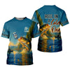 Maxcorners Reel In A Cold One Bass Light Beer And Fishing SPF Shirt, Funny Fishing Shirt, Fishing Shirts For Men