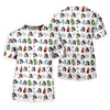 Maxcorners White Custom Photo Golf Icons Polo Shirt, Women’s Golf Tops, Performance Golf Shirt LM1507