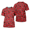 Maxcorners Red Cowboy Horse Paisley Pattern Golf Shirt, Ladies Golf Shirts, Women’s Golf Apparel LM1507