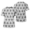 Maxcorners Sugar Skull Paisley Pattern Golf Polo Shirt, Ladies Golf Shirts, Women's Golf Apparel LM1507