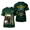 Maxcorners Hello Darkness My Old Friend Golf And Beer St Patrick's Day Green Golf Tops For Men, Golf Shirts For Men