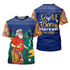 Maxcorners Funny Bearded Golfer With Beer And Paisley Sleeves Golf Polo, Golf Tops For Women, Ladies Golf Top LM1507