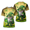 Maxcorners Happy St Patrick's Day Shamrock Gnome Golf And Beer Women's Golf Tops, Ladies Golf Polos