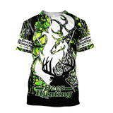 Max Corner Light Green Deer Hunting 3D Custom All Over Printed Shirts Gift For Hunter