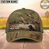 Maxcorners Duck Hunting Hunter Dog Wetland Brown Personalized Name Unisex 3D Cap (4 Colors)