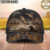 Maxcorners Duck Hunting Hunter Dog Wetland Brown Personalized Name Unisex 3D Cap (4 Colors)