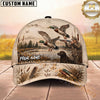 Maxcorners Duck Hunting Hunter Dog Wetland Brown Personalized Name Unisex 3D Cap (4 Colors)