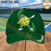 Maxcorners Pickleball Cap Dabbing Ball Character Blue Sport Design Personalized Name 3D Cap
