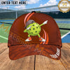 Maxcorners Pickleball Cap Dabbing Ball Character Blue Sport Design Personalized Name 3D Cap