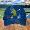 Maxcorners Pickleball Cap Dabbing Pickle Character Orange Sport Design Personalized Name 3D Cap