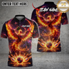 Maxcorners Bowling Phoenix Firebird Strike Multicolor Options Personalized Name, Team Name 3D Shirt (4 Colors)