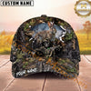 Maxcorners Bow Hunting Cap Skeleton Archer Whitetail Deer Woodland Camo Design Multi Options Personalized Name 3D Cap