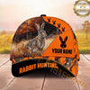 Maxcorners Hunting Cap Whitetail Buck Autumn Forest Orange Camo Design Multi Options Personalized Name 3D Cap