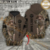 Maxcorners German Shorthaired Pointer Hunting Dog Hoodie Wildlife Hunting Marsh Camo Design Personalized Name Unisex 3D Hoodie