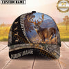 Maxcorners Moose Hunting Cap Woodland Camo Outdoor Wildlife Design Multi Options Personalized Name 3D Cap